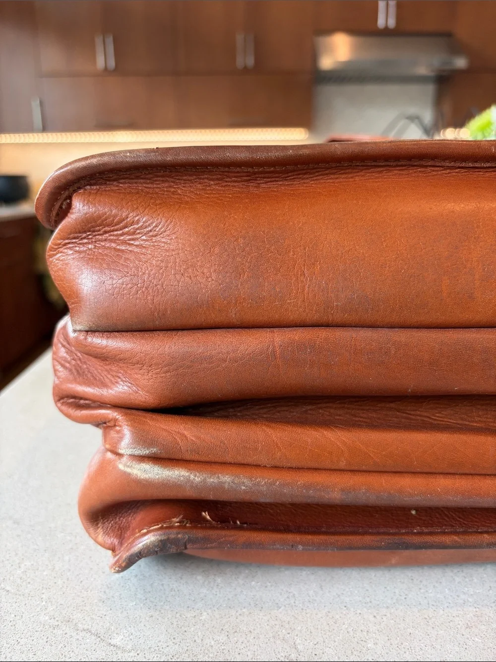 Leather Briefcase Bag in Brown - Classic Work Bag